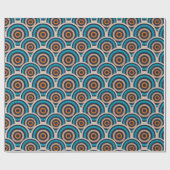 Retro-Kreismuster Geschenkpapier (Flach)