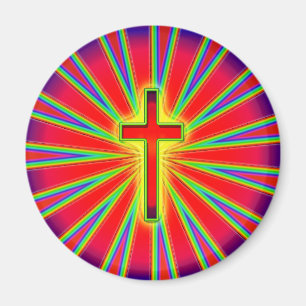 RETRO KREUZ MAGNET