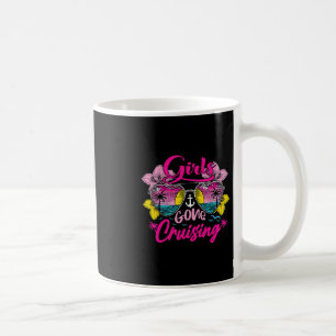 Retro-Kreuzfahrt Mädchen auf Kreuzfahrt Urlaubstri Kaffeetasse
