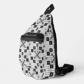 Retro-Kreuzworträtsel Mitte des Jahrhunderts Crossbody Bag (Rechte Ecke)