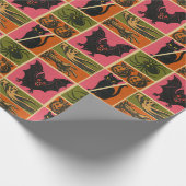Retro-Kriecher Geschenkpapier (Ecke)