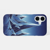 Retro-Kristallgipfel iPhone 16 Hülle (Rückseite (Horizontal))