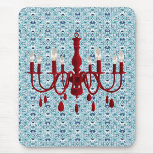 Retro-Kronleuchter-Glamour ~ Mousepad