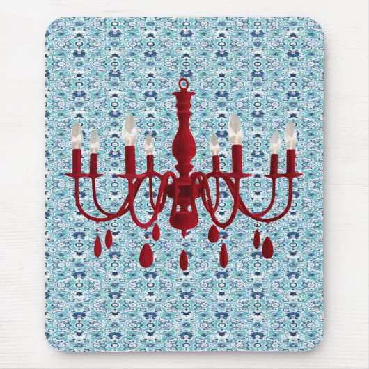 Retro-Kronleuchter-Glamour ~ Mousepad (Vorne)