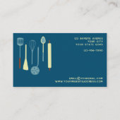 Retro Küche Backen Catering Küche Visitenkarte (Rückseite)