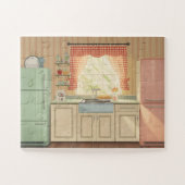 Retro-Küche der 1950er Jahre Demenz-Puzzle Nostalg Puzzle (Horizontal)