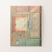 Retro-Küche der 1950er Jahre Demenz-Puzzle Nostalg Puzzle (Vertikal)