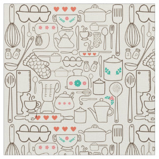 Retro Küche in der Creme Stoff