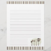 Retro Küche Kochen Utensitäten Rezepte Seiten (Vorderseite)