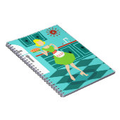 Retro Küchen-gewundenes Notizbuch Notizblock (Rechte Seite)