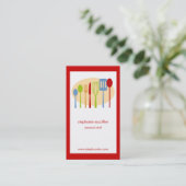 Retro Küchen-kochende Gerät-Kochs-Geschäfts-Karte Visitenkarte (Stehend Vorderseite)