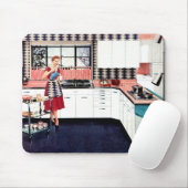 Retro-Küchen-Mauspad Mousepad (Mit Mouse)