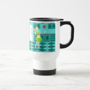 Retro Küchen-Reise-Tasse Reisebecher