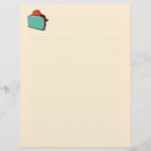 Retro-Küchen-Rezeptpapier (doppelseitig) (Rückseite)