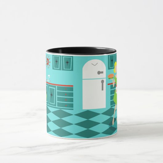 Retro Küchen-Tasse Tasse (Zentrum)