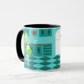 Retro Küchen-Tasse Tasse (Vorderseite Links)
