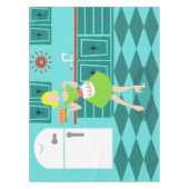 Retro Küchen-Tischdecke Tischdecke (Vorderseite)