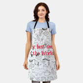 Retro-Küchendesign - Anpassen des Textes Schürze (Getragen)