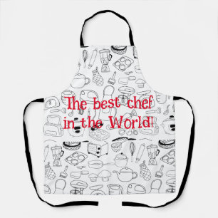 Retro-Küchendesign - Anpassen des Textes Schürze