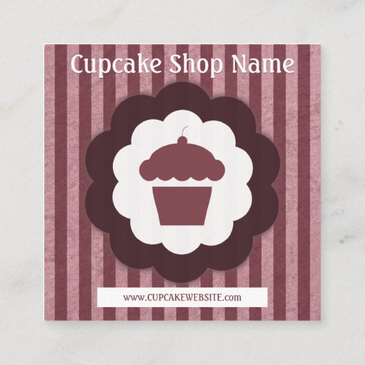 Retro Kuchendiamant-Loyalitätsdurchschlag Treuekarte (Rückseite)