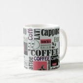 Retro-Küchenmuster für Espresso Latte Kaffeetasse (VorderseiteRechts)