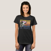 Retro Kuh Ew Menschen Kuh Liebe Tier Sarcasm T-Shirt (Vorne ganz)