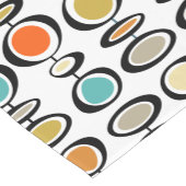 Retro kühne farbige Kreise Mitte Jahrhundert Moder Kurzer Tischläufer (Ecke)