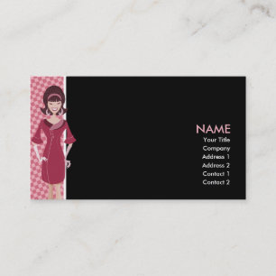 retro Küken des 60ers Visitenkarte