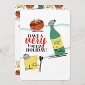 Retro kulinarischer Tomatenkäse Weihnachten (Vorne/Hinten)