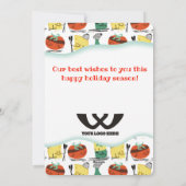 Retro kulinarischer Tomatenkäse Weihnachten (Rückseite)