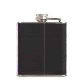 Retro kundenspezifische Eule Flachmann (Rückseite)