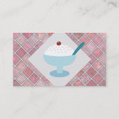 Retro kundenspezifische SahneVisitenkarten Vanilla Visitenkarte (Rückseite)