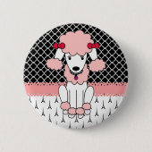 Retro kundenspezifischer girly Divarosa Button (Vorderseite)