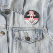 Retro kundenspezifischer girly Divarosa Button (Beispiel)