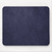 Retro kundenspezifisches Marine-Blau-Leder Mousepad (Vorne)