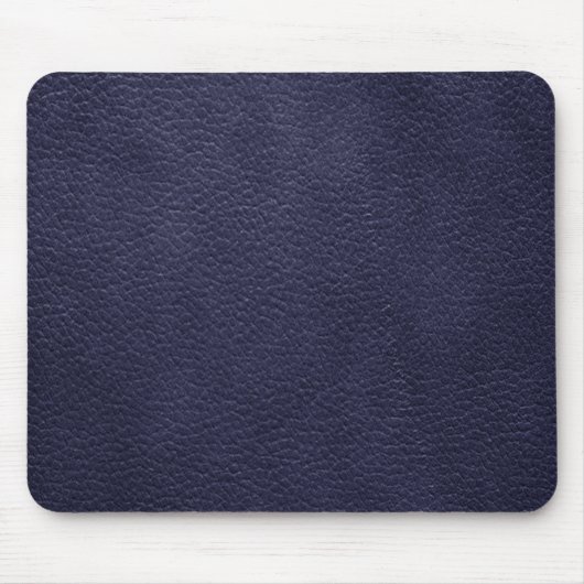 Retro kundenspezifisches Marine-Blau-Leder Mousepad (Vorne)