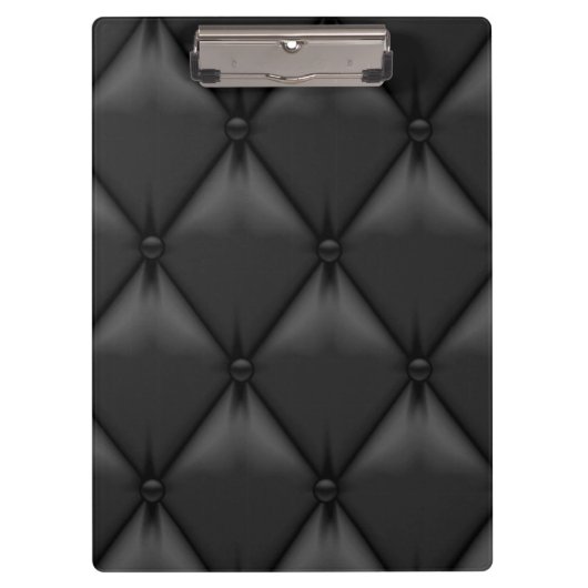 Retro kundenspezifisches schwarzes Leder Klemmbrett (Vorderseite)