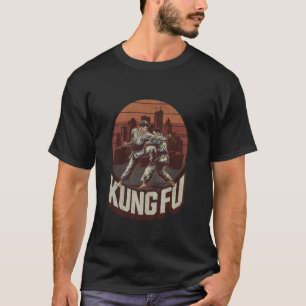 Retro Kung Fu Kampfsport im Vintage-Stil T-Shirt