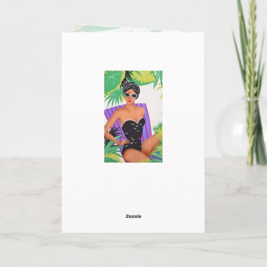 Retro Kunst-80er Button-oben Karte (Rückseite)