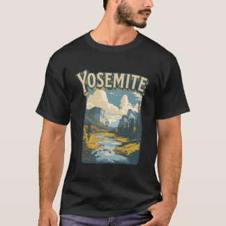 Retro-Kunst aus dem Yosemite Valley der 1980er Jah T-Shirt