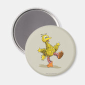 Retro-Kunst Big Bird Magnet (Vorderseite/Rückseite)
