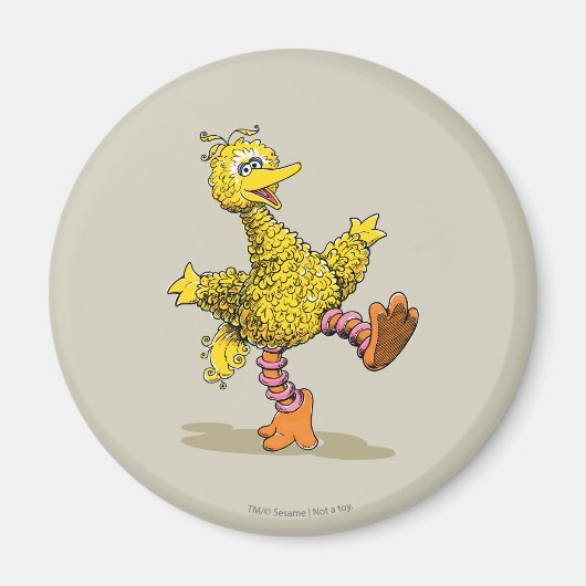 Retro-Kunst Big Bird Magnet (Vorne)