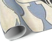 Retro Kunst-Deko wenig schwarzes KleiderParty Geschenkpapier (Rolleneckpunkt)