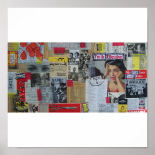 Retro Kunst-Plakat 1950 Poster