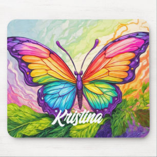 Retro-künstlerischer benutzerdefinierter Schmetter Mousepad