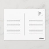 retro Kunstpostkarten mit individuellem Text Postkarte (Rückseite)