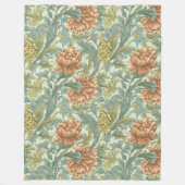 Retro-Kunstwerk floral Trendy Muster für Mama Fleecedecke (Vorderseite)