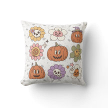 Retro-Kürbis-Herbstsaison-Kissen, Halloween-Dekora