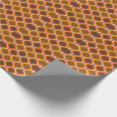 Retro Kurven: 60er-70er-Tapete Textur. Geschenkpapier (Ecke)