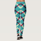 Retro Kurven: Grunge Muster Effekt. Leggings (Rückseite)
